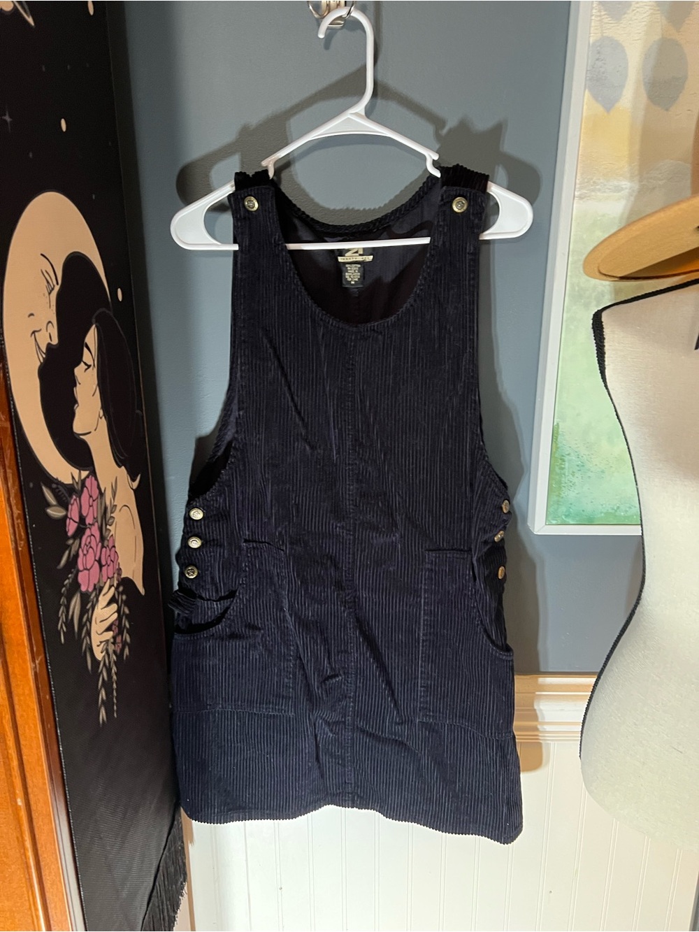 Corduroy Dress in Black